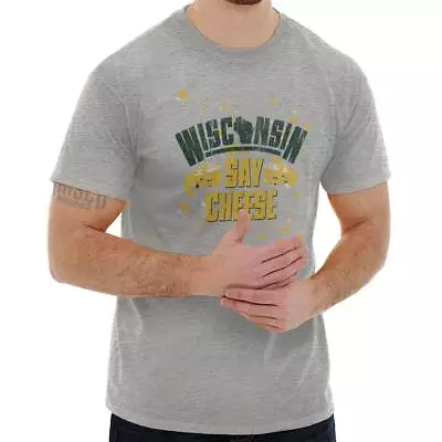 Wisconsin Say Cheese WI Dairyland Cheesehead Souvenir T Shirt Tee • $19.99