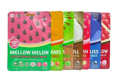 Skin Techniques Tutti Frutti Biodegradable Sheet Masks 7 Pack Gift Set • £11.50