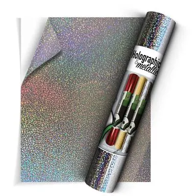 Self Adhesive Holographic Craft Vinyl Multicolour Sign Vinyl Decals • £4.12