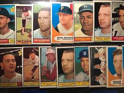 1961 Topps Vintage Baseball Card Lot (17) NICE!! Aparicio Kuenn Post Pierce Dark • $9.38