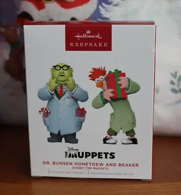 Hallmark 2023 The Muppets Dr. Bunsen Honeydew And Beaker Ornaments Set Of 2 • $34.95