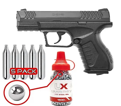 Umarex XBG .177 Cal Air Pistol CO2 BB Gun W/ BB Jug & CO2 Bundle (2254804) • $41.99