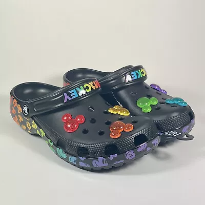 NWT Crocs Disney Rainbow Pride Celebration Mickey Mouse Classic Clog 207755-0C • $99.99