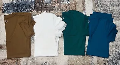 J Crew Size XS Perfect Fit V Neck Cotton Short Sleeve Tee Shirt Lot Of 4 See Pic • $25.69