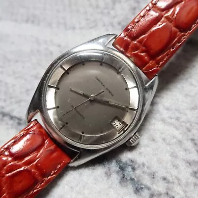 Vintage Universal Geneve Polerouter Automatic 36mm Mens Watch Ghost Dial • $550