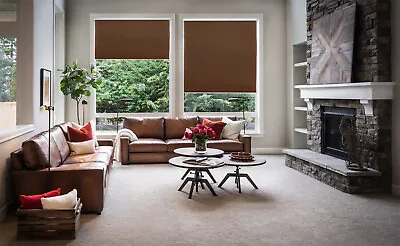 71  W X 64  H Coffee Privacy & Light Filtering Cordless Cellular Shades Window B • $89.95