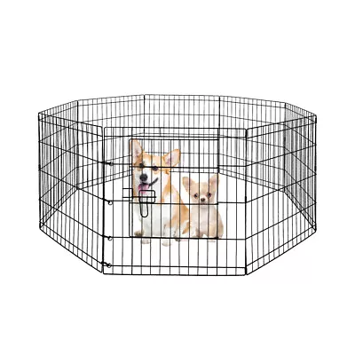 £25.99 • Buy Dog Pet Pen 8 Panel Metal Puppy Playpen Run Cage Fence Enclosure Indoor Outdoor