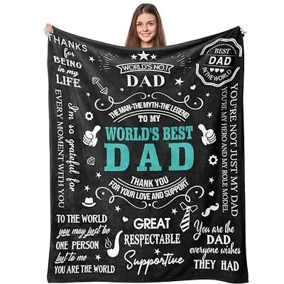 Gifts For Dad Dad Birthday Gifts Ideas Dad Gifts Throw Blanket 60  X 50  Dad ... • $44.85