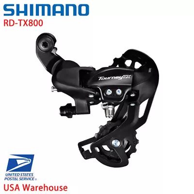 Shimano Tourney RD TX800 7/8 Speed Mountain Bike Rear Derailleur RD-TX800 Black • $17.59