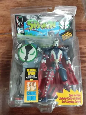 MEDIEVAL SPAWN Action Figure Plus Special Edition Comic Book • $19