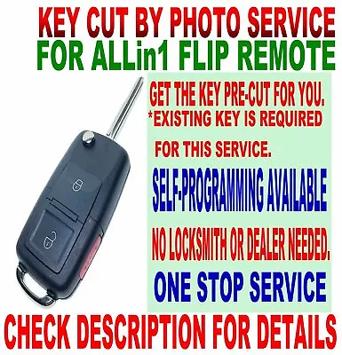 Key Cut By Photo Eu-type Flip Remote For Toyota Elvatdd Dealer Port Installed D0 • $59.99