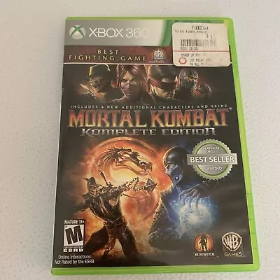 Mortal Kombat Komplete Edition Xbox 360 2012 • $29