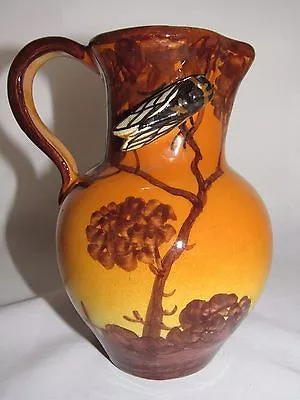 06D43 Pitcher Jug Vallauris A La Cicada Decor Provencal Jerome Massier • $32.12