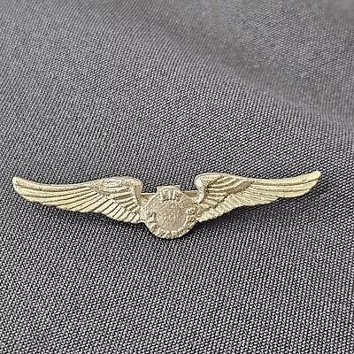 Vintage Air Stewardess Silver Tone Metal Wings Badge / Pin • $14.99