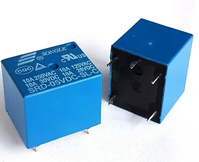 £2.59 • Buy 3V TO 48V DC Mini Power Relay SPDT 10A 250V PCB Mount 5 Pins SONGLE