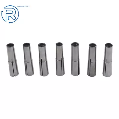 7Piece 2MT #2 Morse Taper Round Collet Chuck Set 1/8  -1/2  MT2 3/16 1/4 3/8 US • $29.52