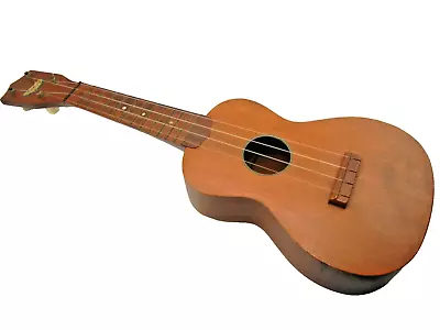 Vintage 1950's Harmony Soprano Hawaiian Ukulele - Mahogany - Damage On Back • $49.95