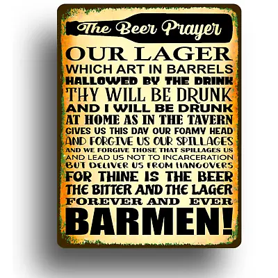 £5.99 • Buy Funny Bar Sign Man Cave Home Pub Rules Plaque Wall Art Vintage House Retro Gifts