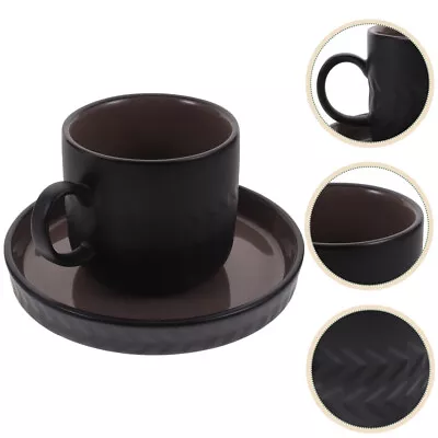  Ceramic Coffee Set Ceramics Office Mug And Saucer Cappuccino Cup • £18.35