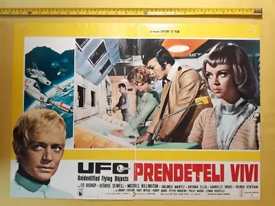 1971 UFO PRENDETELI VIVI Gerry Anderson Italian Fotobusta Movie Poster ORIG F7-7 • $34.90