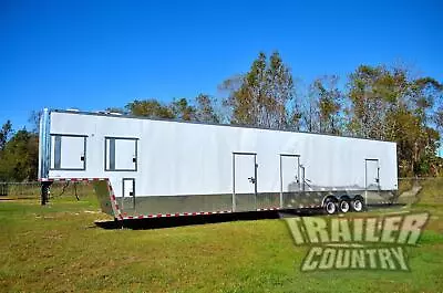 New 8.5x52 Enclosed Gooseneck Cargo Car Hauler Fema Trailer Mobile Office Center • $2.25