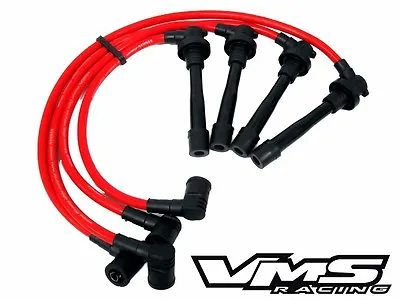 Vms 90-01 Acura Integra Rs Ls Gs Engine B18 10.2mm Racing Spark Plug Wires Red • $46.88