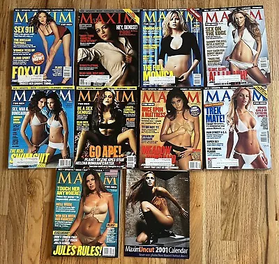 2001 Maxim Magazine Issues & Calendar Lot Denise Richards Helena Bonham Carter • $25.99