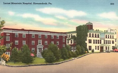 Postcard PA Shenandoah Locust Mountain Hospital Linen Vintage PC J4364 • $3