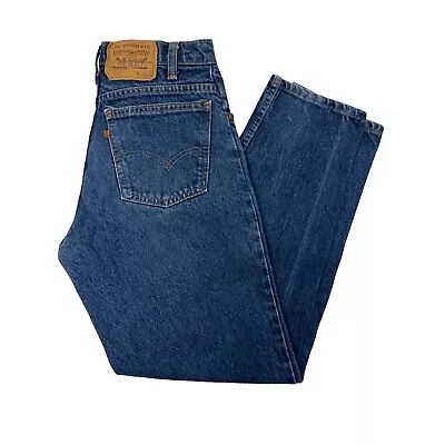 Vintage 90s Levi’s Orange Tab 550 Relaxed Fit Denim Jeans Dark Wash 30 X 30 • $29.99