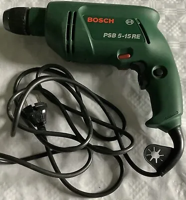 £35 • Buy Bosch PSB 570W Re, Electric Corded Impact Drill With Drill Bits & Carrying Case