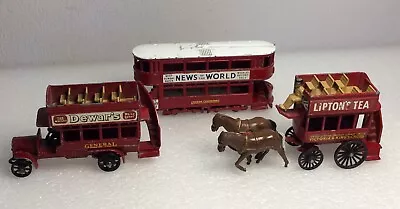 £4.99 • Buy 3 Matchbox Model Of Yesteryear Transport Vehicles Bus Horse Drawn & Tram