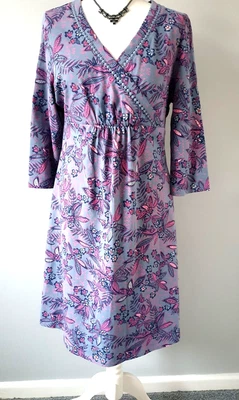 $17.46 • Buy M&S PER UNA Weekend  Grey Pink Womens Casual Work Dress UK 14 New/tagged RRP £35