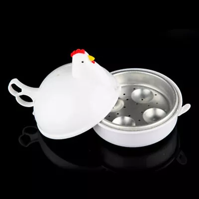 Cooking Chicken Shaped Household Easy Clean Steamed Heat Resistant Eggs Boiler • $13.66