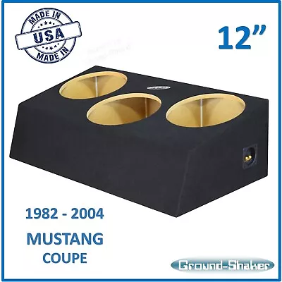 Fits Ford Mustang Coupe 1982-2004 12  Triple Sealed Sub Box Subwoofer Enclosure • $300