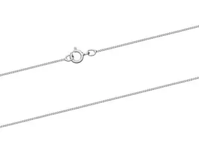 9ct White Gold Diamond Cut Curb Jewellery Chain 16-20  Necklace • £22.80