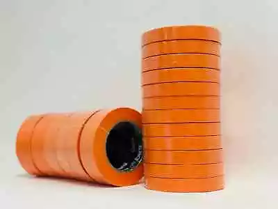 PREMIUM MASKING TAPE Orange 3/4 Inch & 1-1/2 Inch (18 Rolls) 2 Sleeves  Bodyshop • $49.50