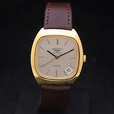 Longines Flagship Date 18 Carats Gold Automatic Serviced • £1165.98