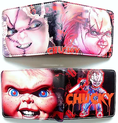 £11.89 • Buy Horror Chucky Doll Wallet Purse Id Window Zipped Pocket Card 2 Styles Lafia
