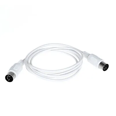 1.5 M Perfektion 3ft 5-Pin DIN Male To Male Plug MIDI Keyboard Cable White • $5.65