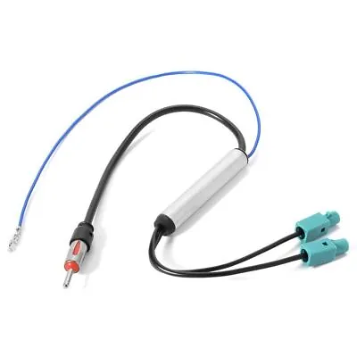 2 Diversity Dual Fakra Din Car Radio Aerial Antenna Adaptor 48c Lead For Audi VW • £7.99