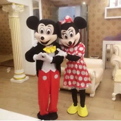 Adults Mickey & Minnie Mouse Mascot Costume Suits Cartoon Party Dress Character • £93.60