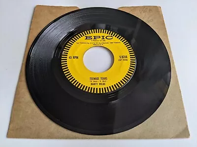 Marty Wilde - Teenage Tears / Bad Boy - Epic - Vinyl 7  45 RPM • £6