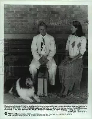 1987 Press Photo Douglas McKeon And Erin Gray Star In ABC  Breaking Home Ties  • $15.99