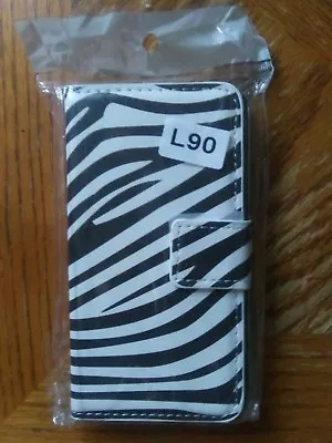  For LG OPTIMUS L90 ~ Zebra Stripe ~ Wallet Case ~ New • $3.99