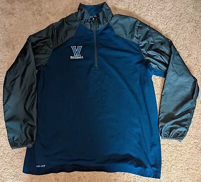 Villanova University Wildcats Baseball Nike DRI Fit Team Issued Jacket Size L • $50