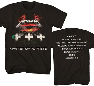 New Authentic Metallica Master Of Puppets Heavy Metal Band T-Shirt Badhabitmerch • $26.89