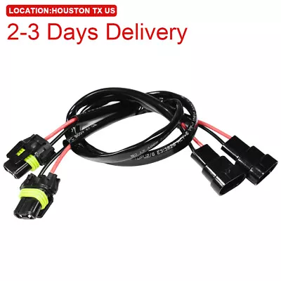US Location 9006 9005 HB3 HB4 Socket Male Female Adapter Wiring Harness Plug • $8.99