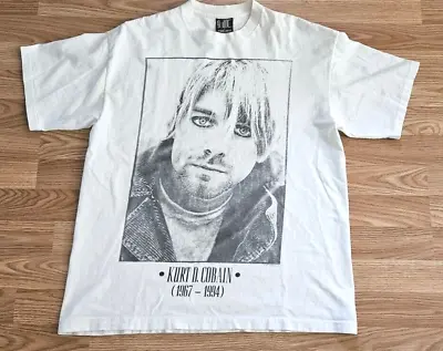 Vintage 90s Kurt Cobain Nirvana Memorial Shirt Giant Size XL • $575
