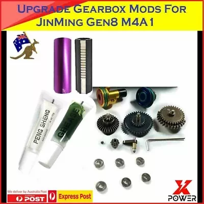 Upgrade Gearbox  Metal Ladder Cylinder Oil Gear JINMING Gen8 J8 Gel Blaster Toys • $69.95