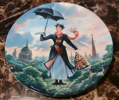 1989 Walt Disney 1st Issue Marry Poppins Logo Dish Great For Any Collection! • $9